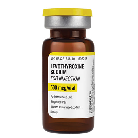 Levothyroxine Sodium for Injection 500 mcg Thyroid Hormone Agent