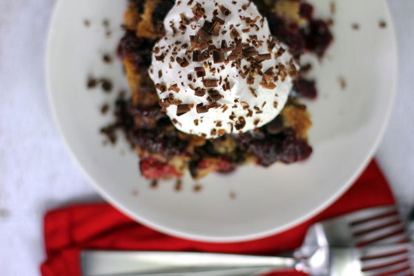 Chocolate Raspberry French Toast Casserole