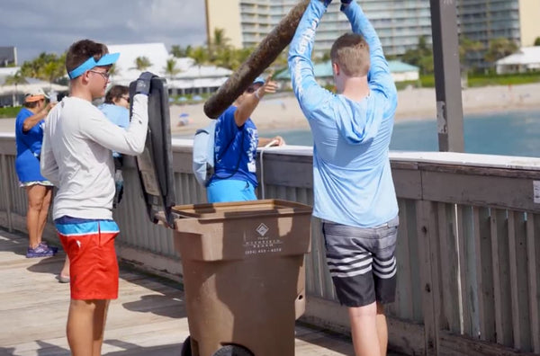 People Sorting Debris at the Guinness World Record Largest Underwater Cleanup