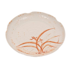 Melamine Gold Orchid Lotus Shape Plate (12 Pack)