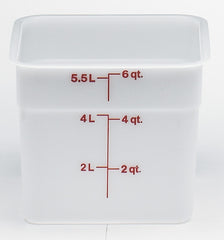 Cambro Square Poly White Container