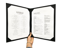 Menu Covers with Corner Pockets (Leather-like)