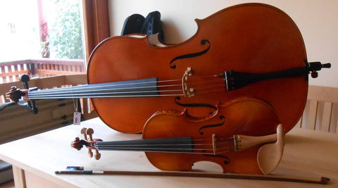 Gama cello with Amati 1572 violin