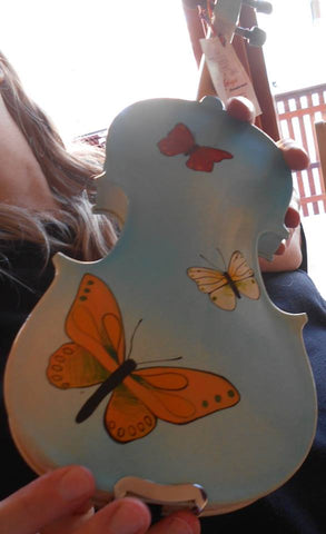 Gliga blue butterfly violin
