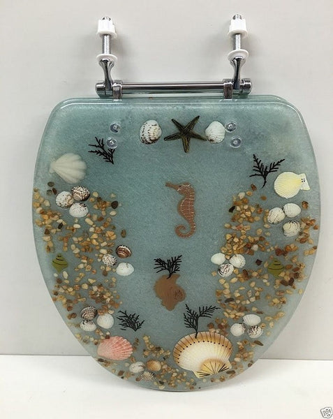 seashell toilet seat