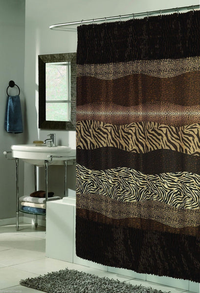 leopard shower curtain