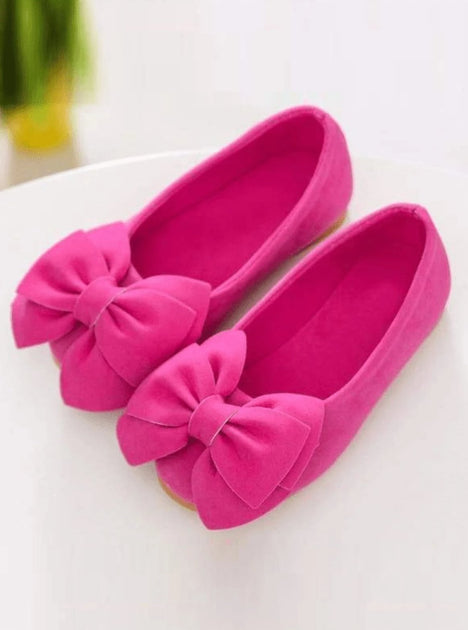 hot pink flat shoes