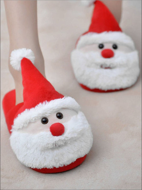girls christmas slippers