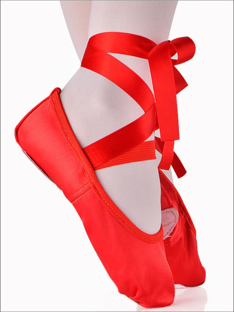 red ballerina shoes