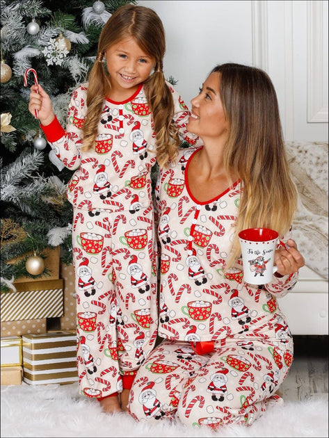 satin christmas pajamas