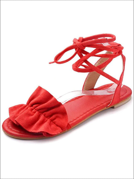 mia red sandals