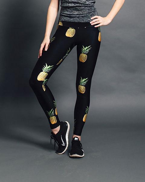 pineapple workout leggings
