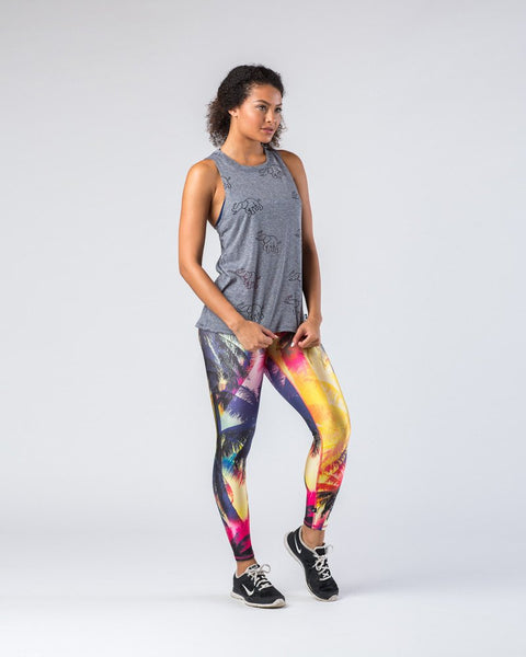 neon patterned leggings