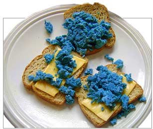 blue eggs