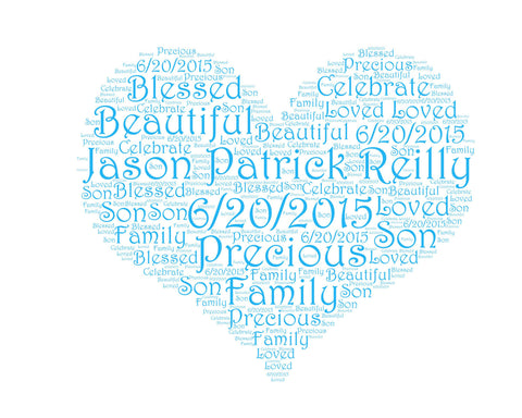 Personalized Baby Shower Gift 8 X 10 Digital Download JPG