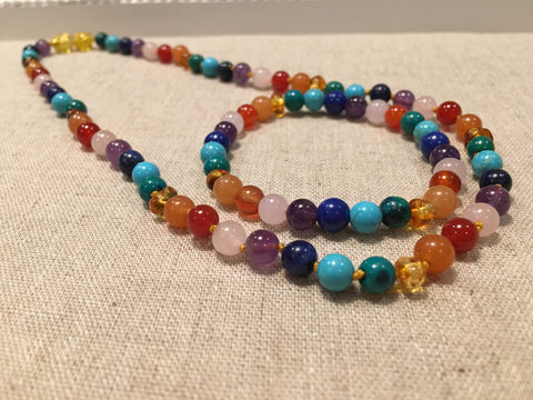 adventurine rainbow baltic essentials necklace bracelet stress teen adult