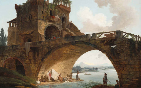 The Ponte Salario, Hubert Robert, c.1775, oil on canvas