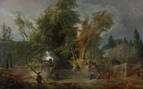 Garden of an Italian Villa, Hubert Robert, 1764, oil on canvas