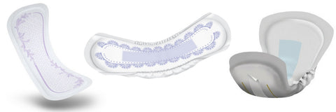 Women's incontinence pads for light bladder leaks