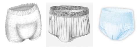 Men's disposable underwear for incontinence