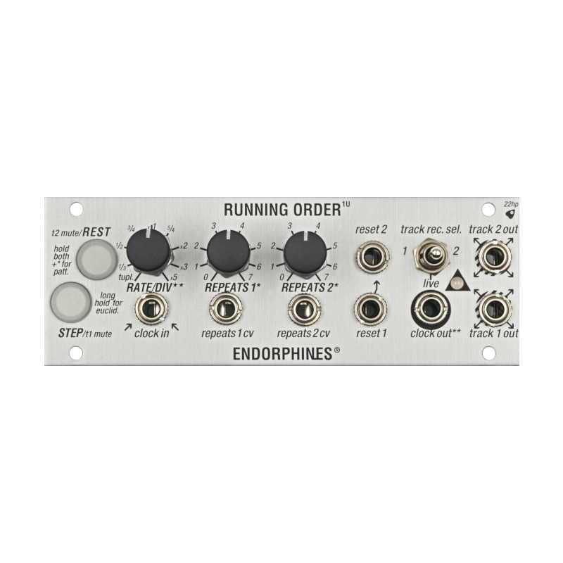 Endorphin.es Running Order - Trigger Sequencer 1U – Control