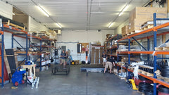 warehouse and shelving