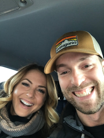 Christmas Abbott and Eric on the way to the lake