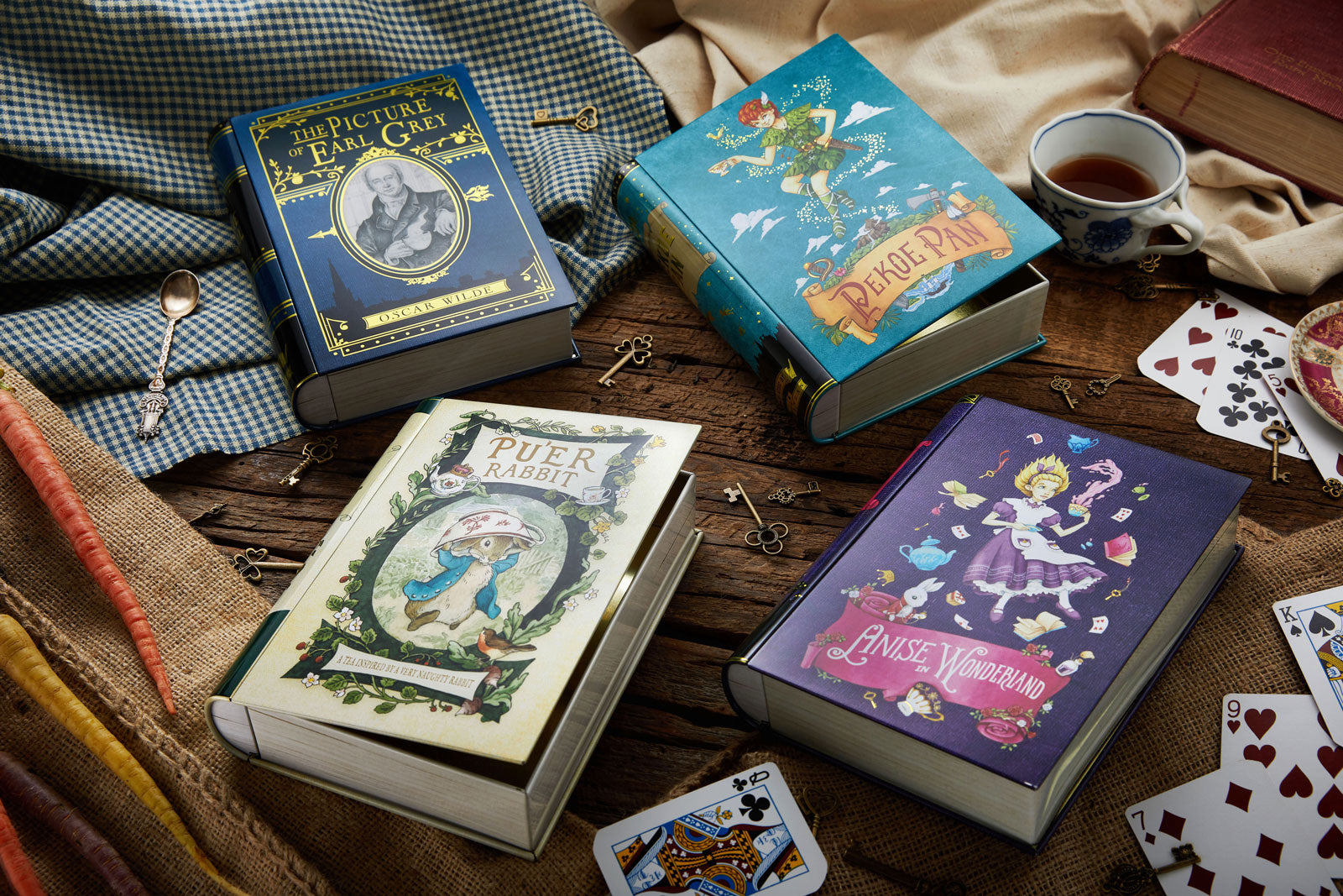 Down the Rabbit Hole - New NovelTea Tins Collection on Kickstarter