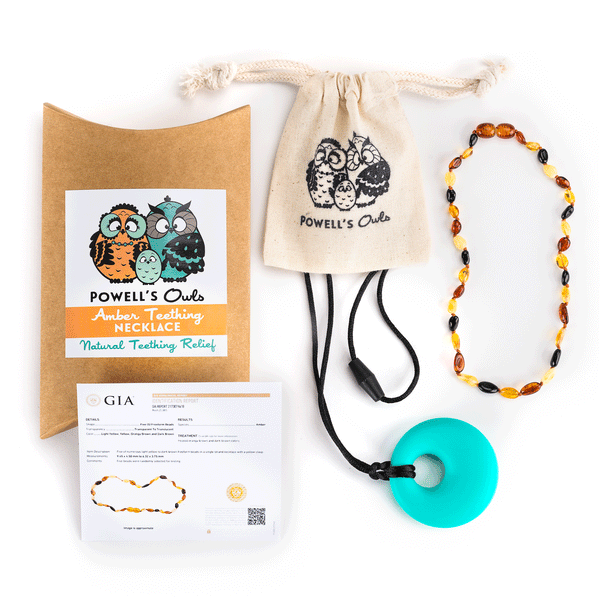 Amber Teething Necklace - Multicolor 