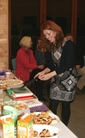 Launch party - cutting the cake