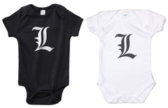 L Death Note | Baby Onesies - Meh. Geek - 1