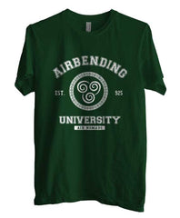 Airbending University White ink print Avatar Air Bender Men T-shirt - Meh. Geek