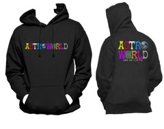 Astroworld Front Look Mom I can Fly back Unisex Pullover Hoodie PA