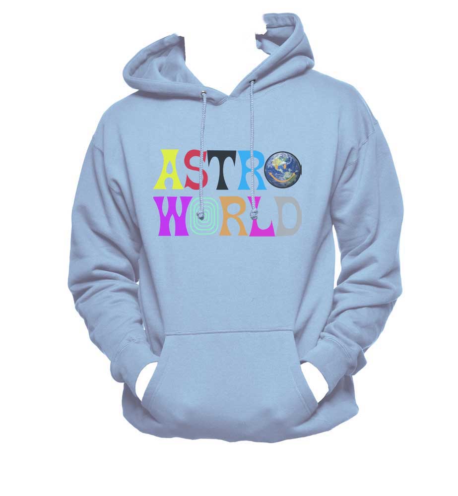 light blue astroworld hoodie