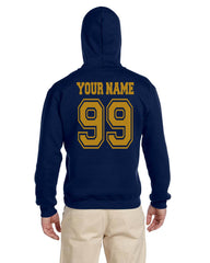 Customize - OLD Ravenclaw SEEKER Quidditch Team Yellow Unisex Adult Pullover Hoodie Navy