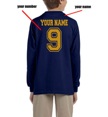 Customize - New Ravenclaw SEEKER Quidditch Team Yellow Kid / Youth Long Sleeves T-shirt tee