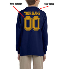 Customize - New Ravenclaw KEEPER Quidditch Team Yellow Kid / Youth Long Sleeves T-shirt tee