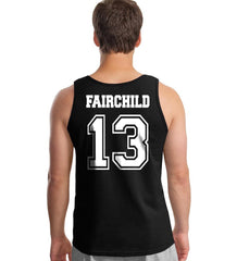 Fairchild 13 On BACK Idris University Men Tank Top