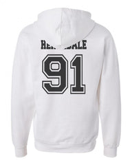 Herondale 91 On BACK Idris University Unisex Pullover Hoodie - Meh. Geek - 2