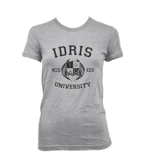 Lightwood 13 Idris University Women T-shirt Sport Grey - Meh. Geek - 2