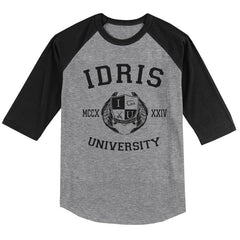 Blackthorn 13 Idris University Unisex 3/4 Raglan Tee
