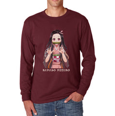 Kamado Nezuko Kimetsu No Yaiba Long Sleeve T-shirt for Men