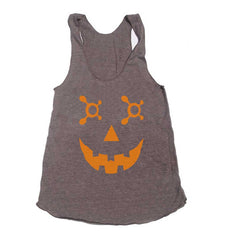 OTF Jack O Lantern Orange Triblend Racerback Women Tank Top
