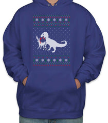 T-Rex Ugly Sweater Unisex Pullover Hoodie