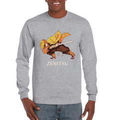 Zenitsu Agatsuma Kimetsu No Yaiba Long Sleeve T-shirt for Men