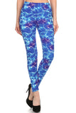 BLUE LIGHTNING PRINTED LEGGINGS