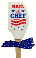 Hail To The Chef Silicone Wood Spatula Red White Blue President Election Politics FUNsational Finds