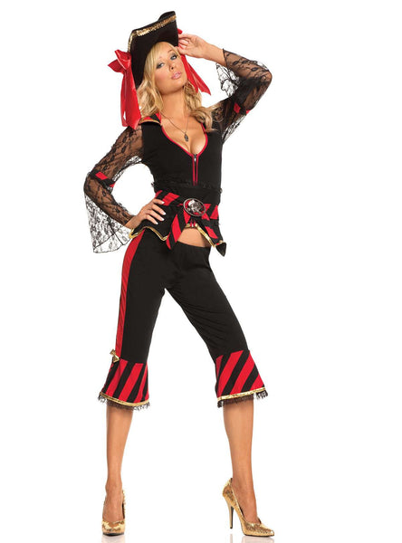 Pirate Hat for costume 9572 Black