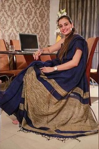 Grey Pink Moklin Sarees