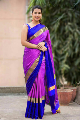 White Fancy Cotton Silk Sarees